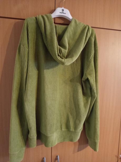 Zelená vrubkovana mikina, l