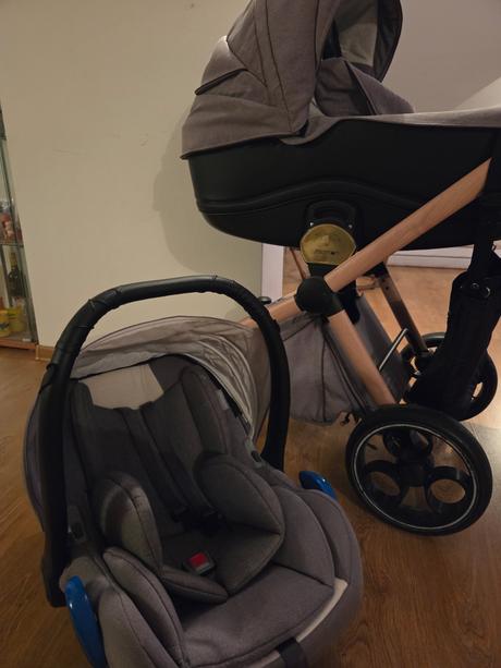 Kočík momon peanut butter a autosedačka kinderkraf, momon,momon after 59