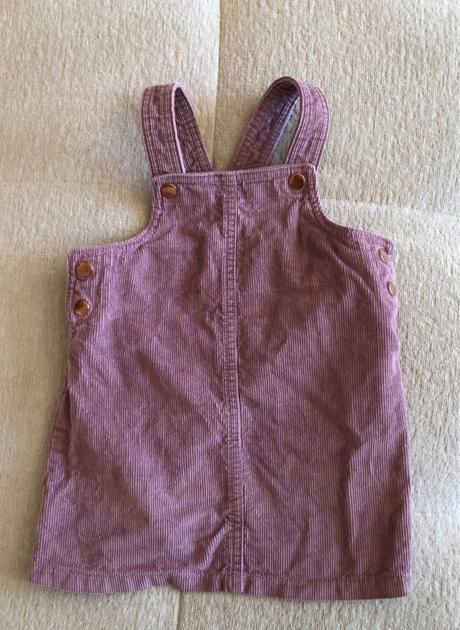 Ružovo - fialové menčestrové šaty na traky f&f, 92, f&f,92