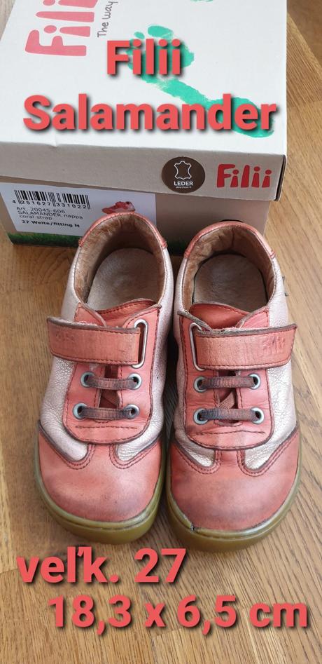 Kožené barefoot tenisky filii, filii,27