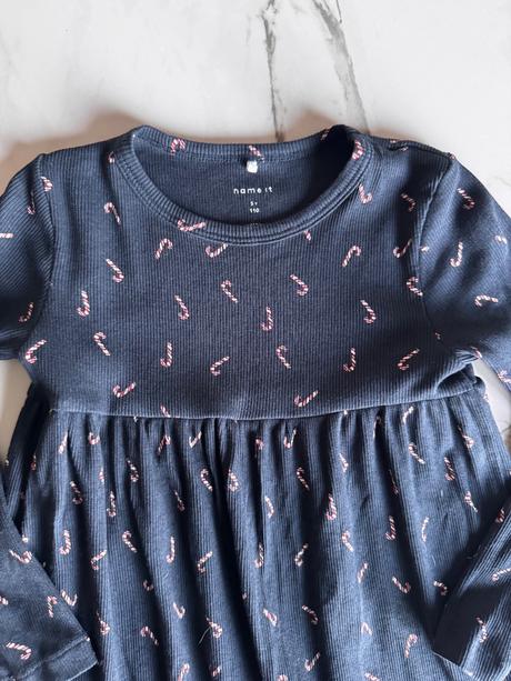 Detske šaty s vianočným vzorom 110 name it, name it,110