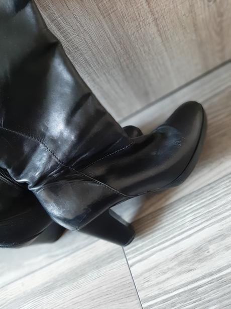 Vysoké kožené čížmy 38, lasocki,38