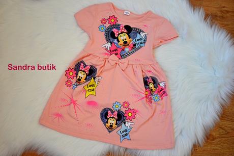 Detské šatičky ala minnie mouse, 86 - 134