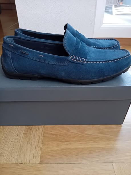 Pánske semišové mokasíny geox, geox,43