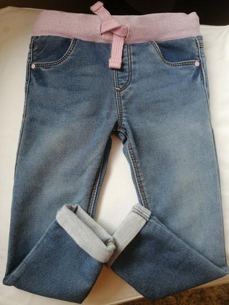 Dievčenské rifľové nohavice, f&f,98