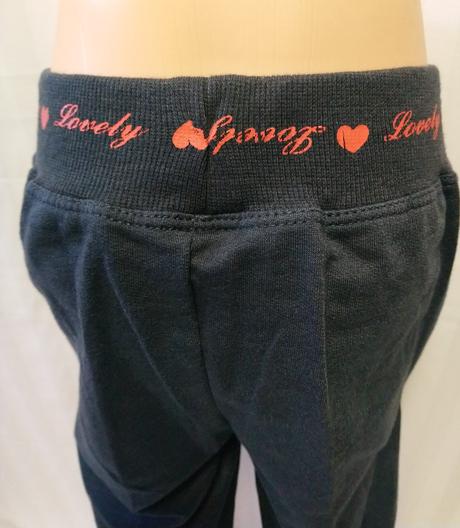Tmavo sivé tepláky lovely, n-feel, 98-104 cm, 104