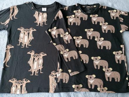 Tričko surikaty a koaly, lindex,128