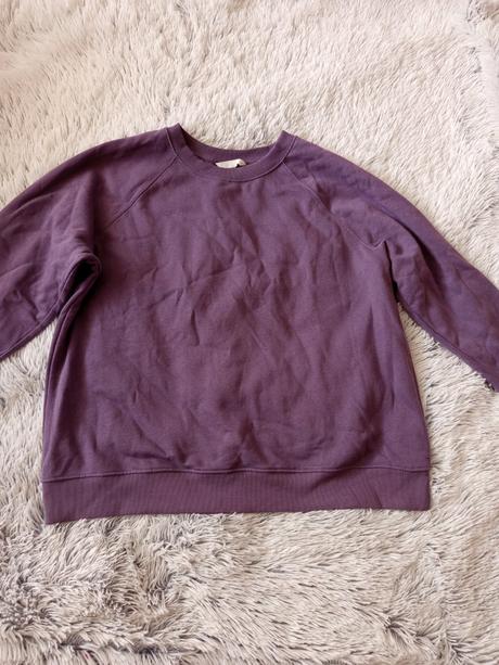 Fialová mikina, h&m,m