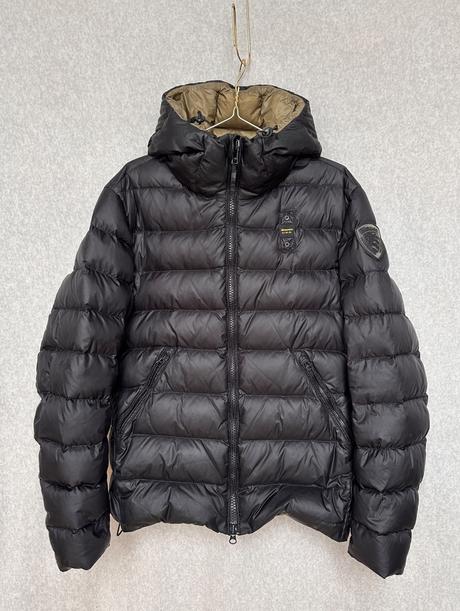 Blauer pánska zimná bunda, s