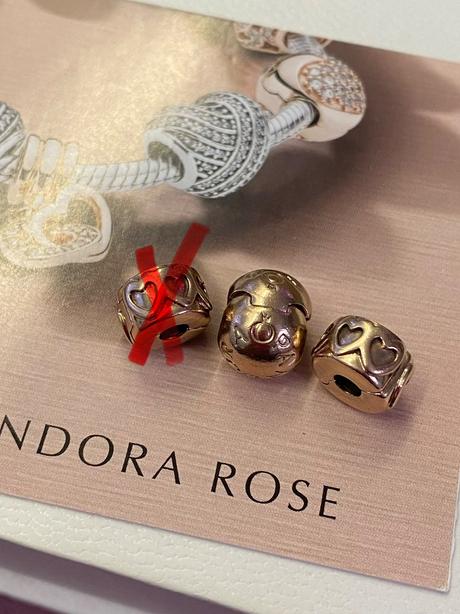 Pandora rosegold klipy, pandora