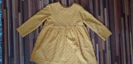 Horčicové šaty, h&m,86