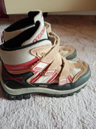 Turistické topánky na suchý zips, 34