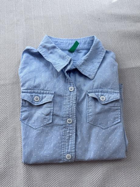 Benetton 100p bsvlna chlapčenská košeľa 116, benetton,116