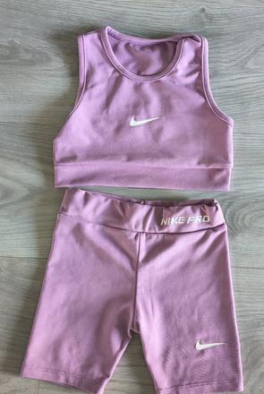Súprava šortky a crop top tielko, nike,128