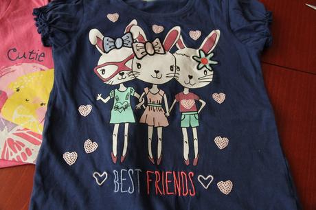 Tričko so zajačikmi + ďalšie 3 ks, kiki&koko,122