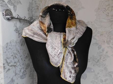 Kvalitná luxusna hodvabna elegantná šatka, l