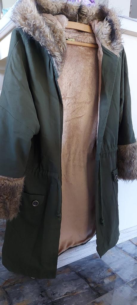 Prechodny kabátik s kožušinou, m