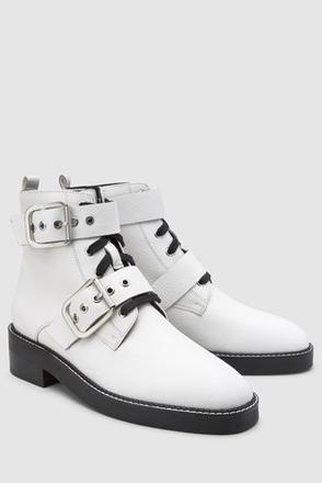 Biele kožené čižmy, next,41