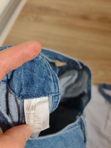 Krátke nohavice na traky, h&m,80