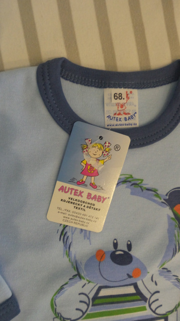 Nenosene modre body s dlhym rukavom , autex,68