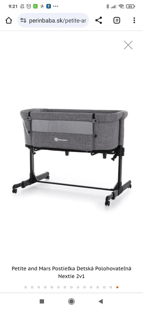 Detská cestovná postieľka a ohrádka 2v1 petite & m, šírka (cm): 50,dĺžka (cm): 80