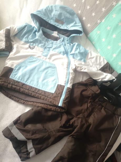 Zimné oteplovačky + bunda h&m vel.86, h&m,86