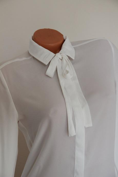 Elegantná biela košeľa, xs, xs
