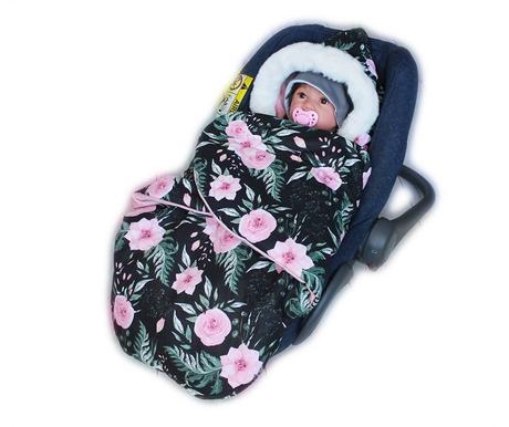 Zavinovací fusak s kožušinkou škriatok, dĺžka 85 c, 