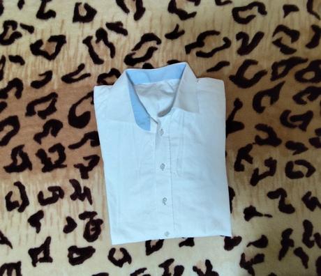 Pánska snehobiela košela, raz oblečená, vel.l,, l