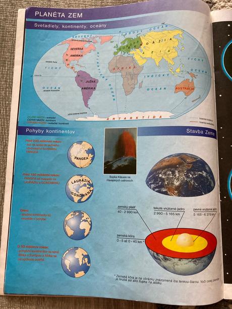 Školský atlas - zem, krajina, človek, mapa (1998), 