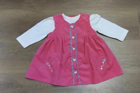 Dievčenské šaty s tričkom veľkosť 74, 74