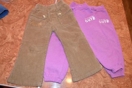 2 x tepláčky plus zateplené nohavice, st. bernard,86