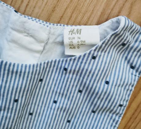 Pásikavé šaty, h&m,74