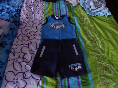 Tielko a kraťasky s káčermi h&m 86/92, h&m,86