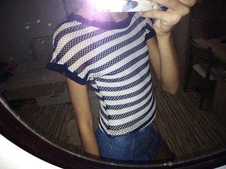 Úpletové tričko/blúzka, s