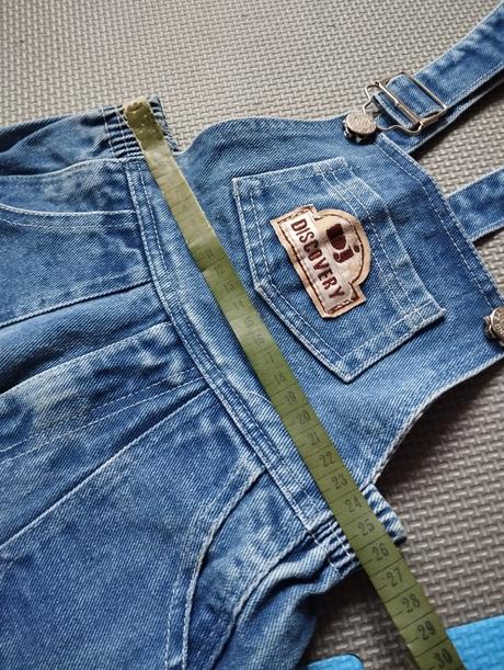 Detské riflové nohavice s trakmi, 80