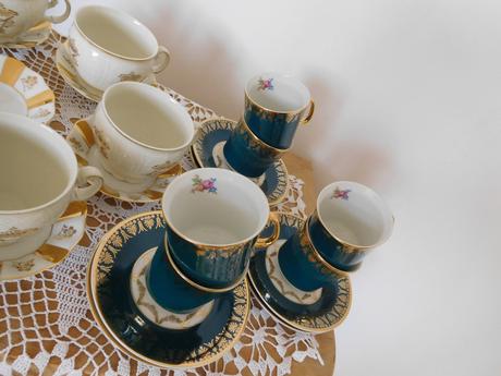 Čajová súprava porcelánová-čechoslovákia,, 