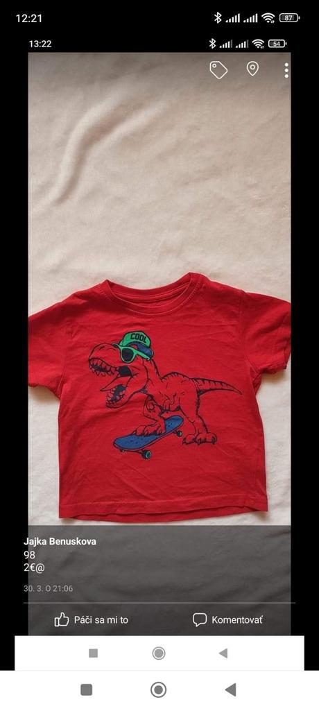 Tričko s dinom, 98