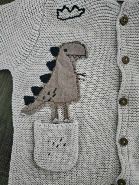 Svetrík na gombíky s dinosaurami next 80, next,80