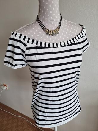 Bielo-čierny top orsay m, orsay,m