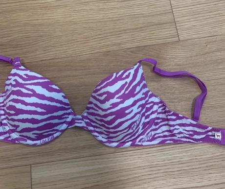 Pink košíková fialová podprsenka 32d, victoria's secret,70d