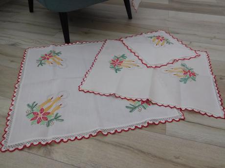 Vianočný set obrusov,