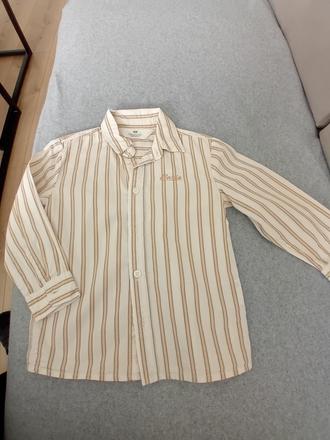 Košeľa s dlhým rukávom, h&m,98