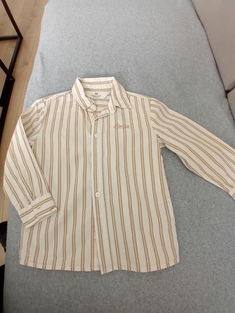 Košeľa s dlhým rukávom, h&m,98