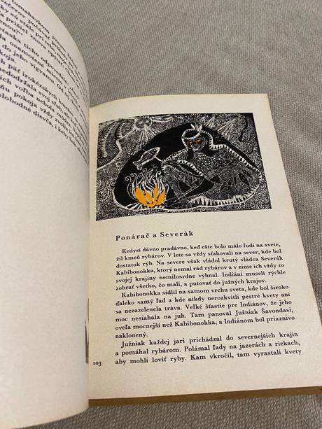 Stará retro rozprávka manitouov dar indiánske rozp, 