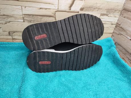 Rieker 38 - dámske čierne sneakersy s membránou, rieker,38