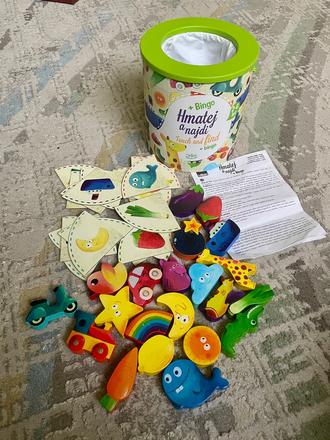 Hmataj a nájdi + bingo,