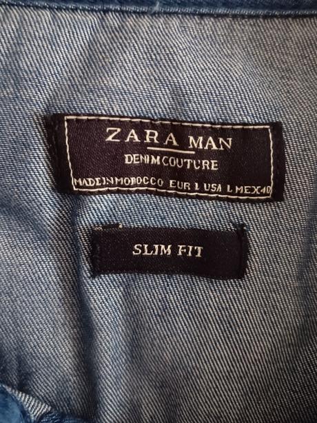 Pánska riflová košeľa zara, zara,m