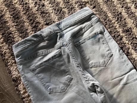 Riflové leggings, h&m,140