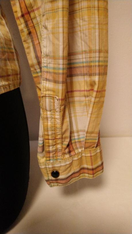 Dámska krémovo károvaná blúzka, just design, l